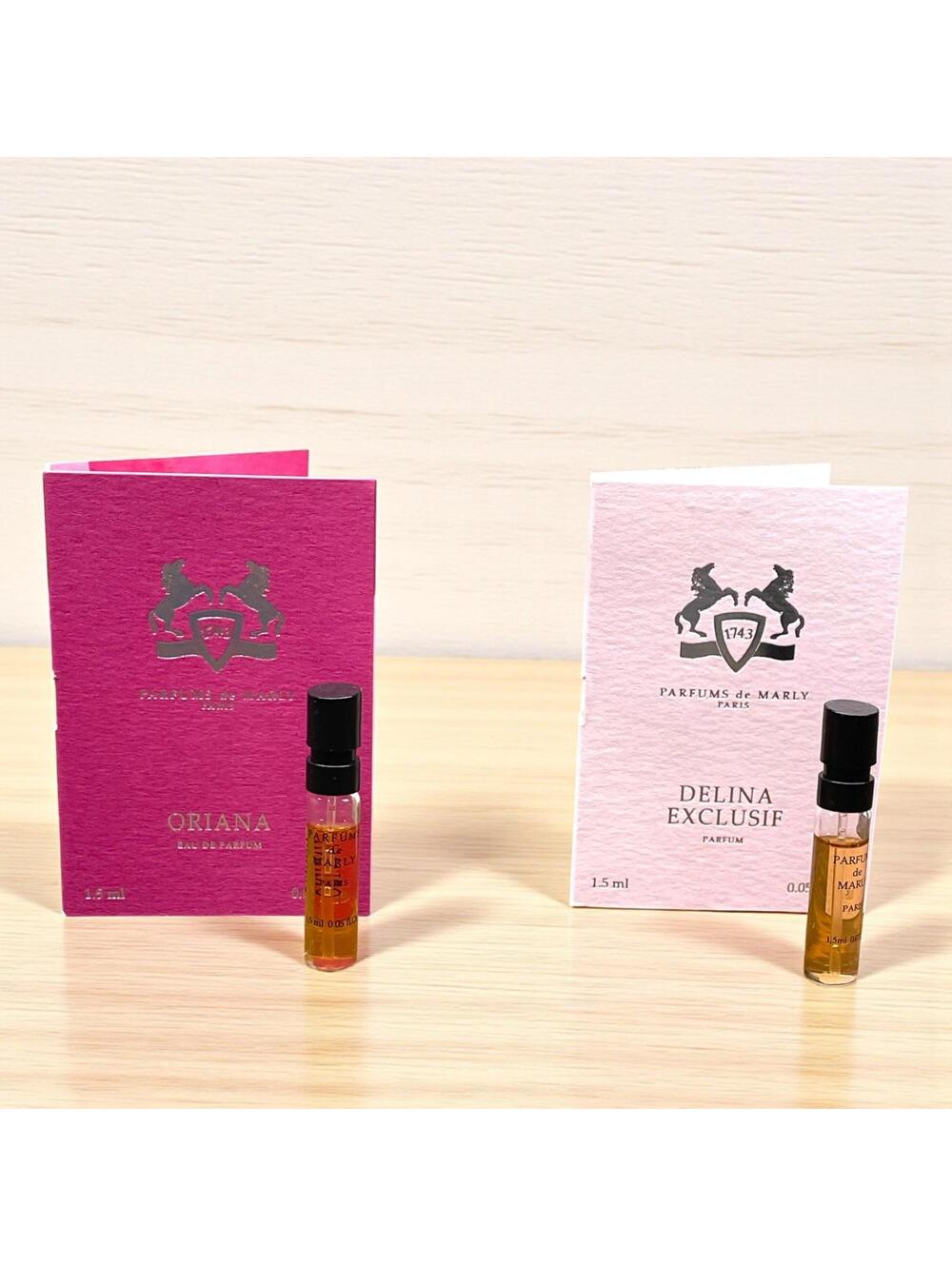 Parfums de Marly Lot of 2 Samples- Delina Exclusif & Oriana